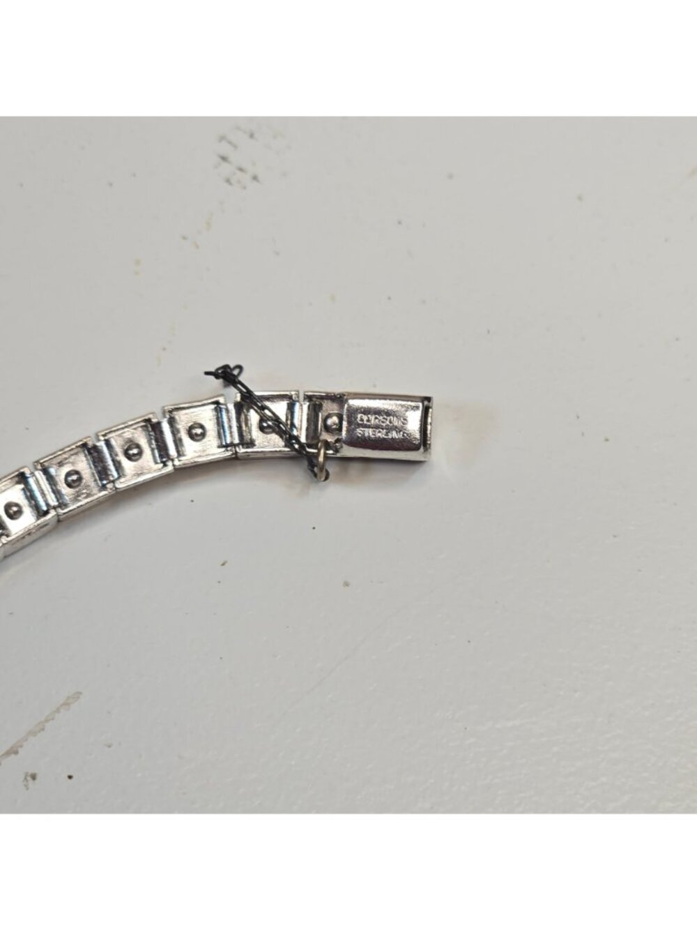 Vintage Dorson's Sterling Silver Rhinestone Bracelet 1930s Art Deco Jewelry READ - Picture 16 of 16